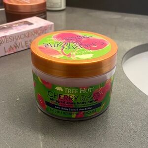 Tree Hut Cherry Rave Whipped Shea Body Butter - Green and Orange